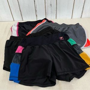 Clearance! ⚠️ Athletic Shorts Fitness Lot of 4 Pair: Avia, Fila, RBX, Reebok